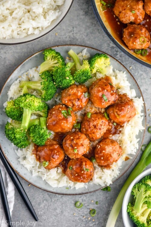 Teriyaki Meatballs - Simple Joy