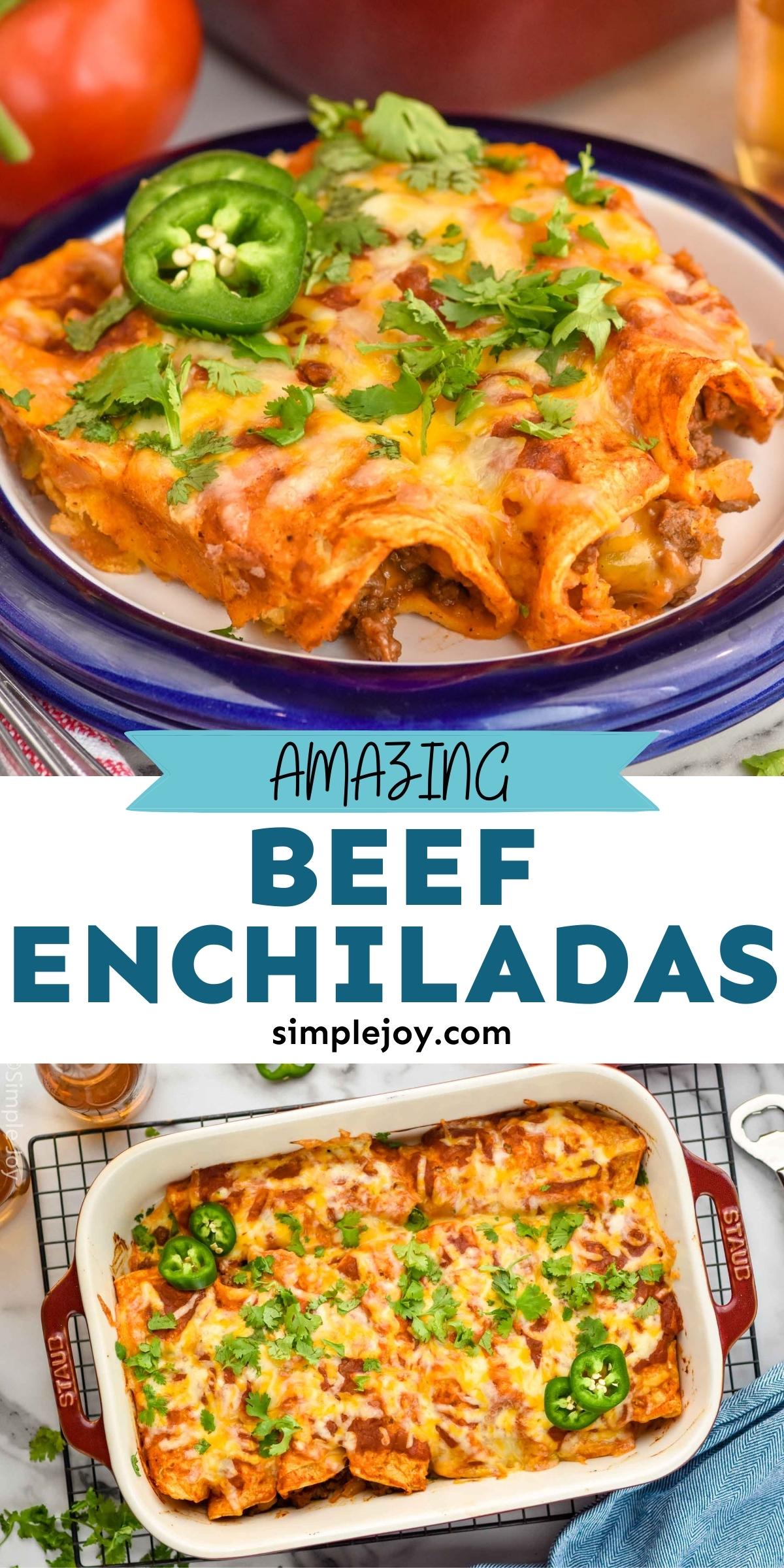 Ground Beef Enchiladas - Simple Joy