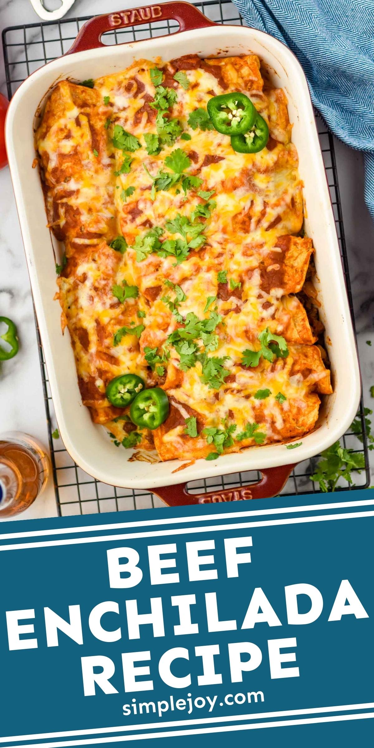 Ground Beef Enchiladas - Simple Joy