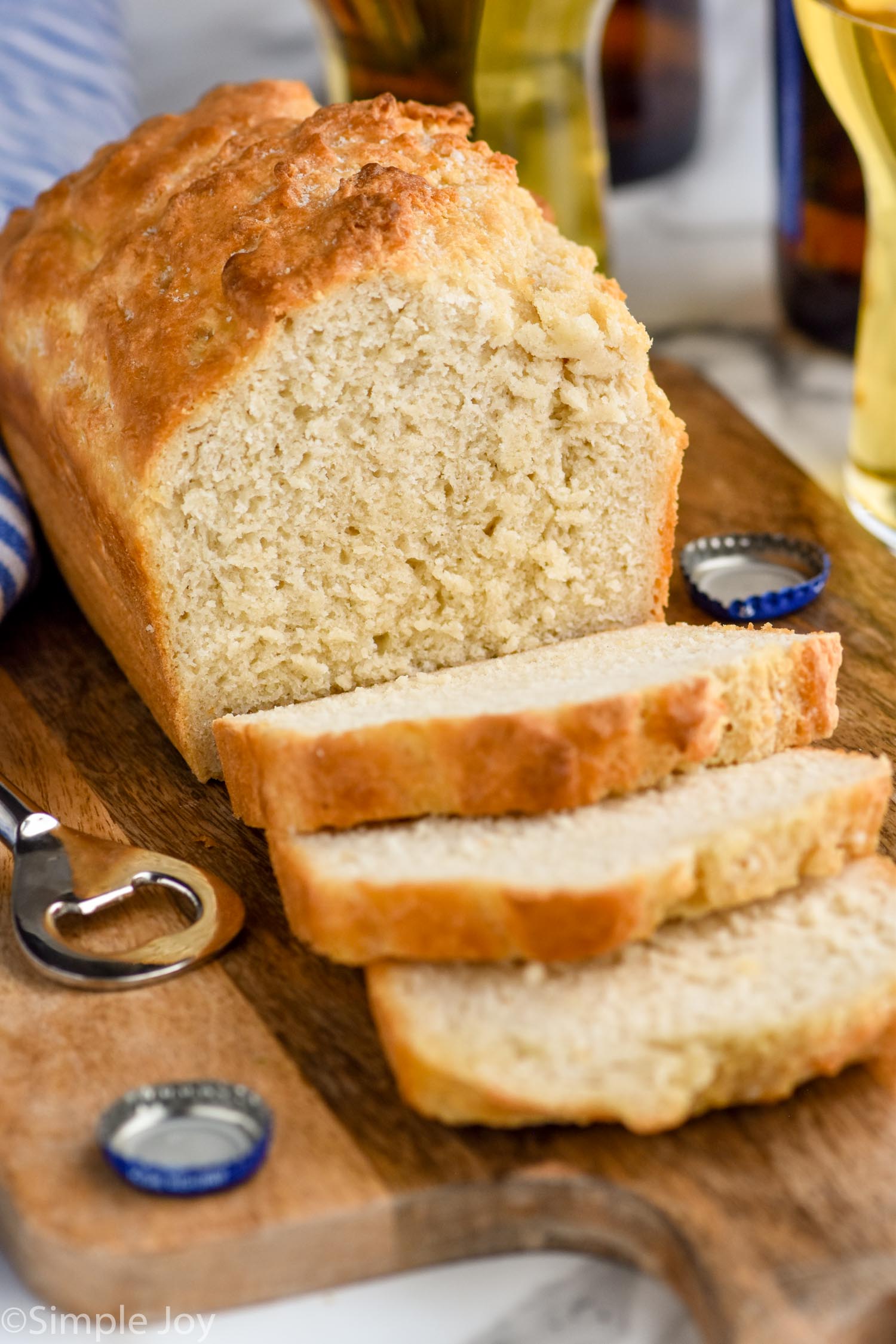 Three Ingredient Beer Bread Recipe - Simple Joy