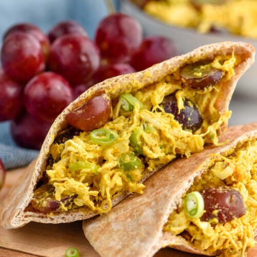 Easy Curry Chicken Salad Wrap Recipe - Creations by Kara