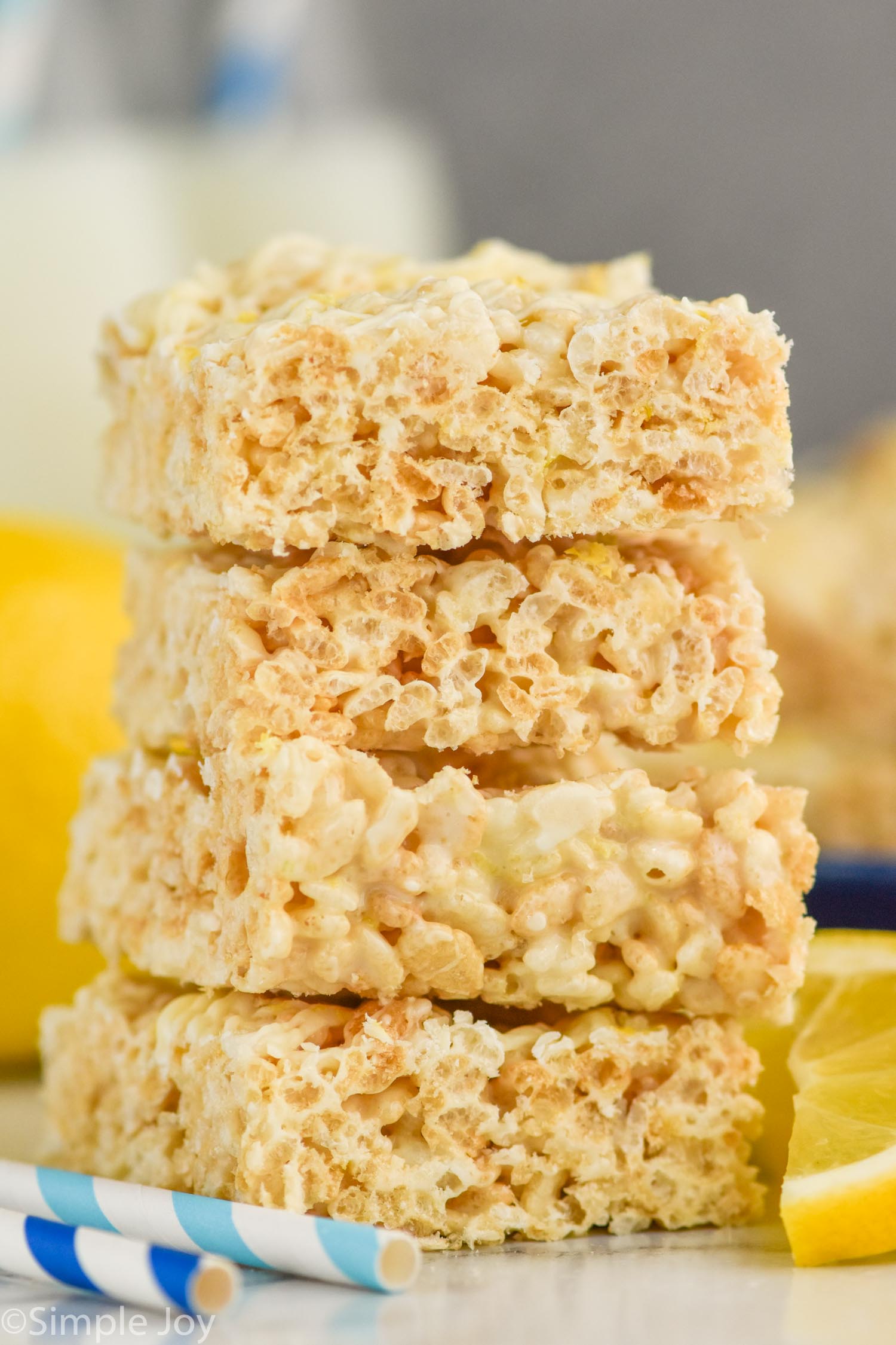 Lemon Rice Krispie Treats - Simple Joy