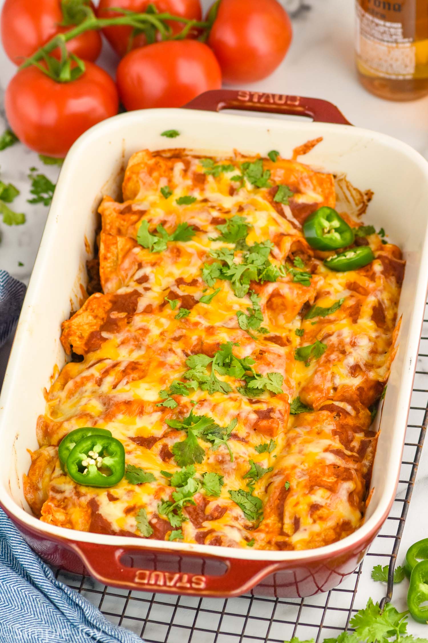 Ground Beef Enchiladas - Simple Joy