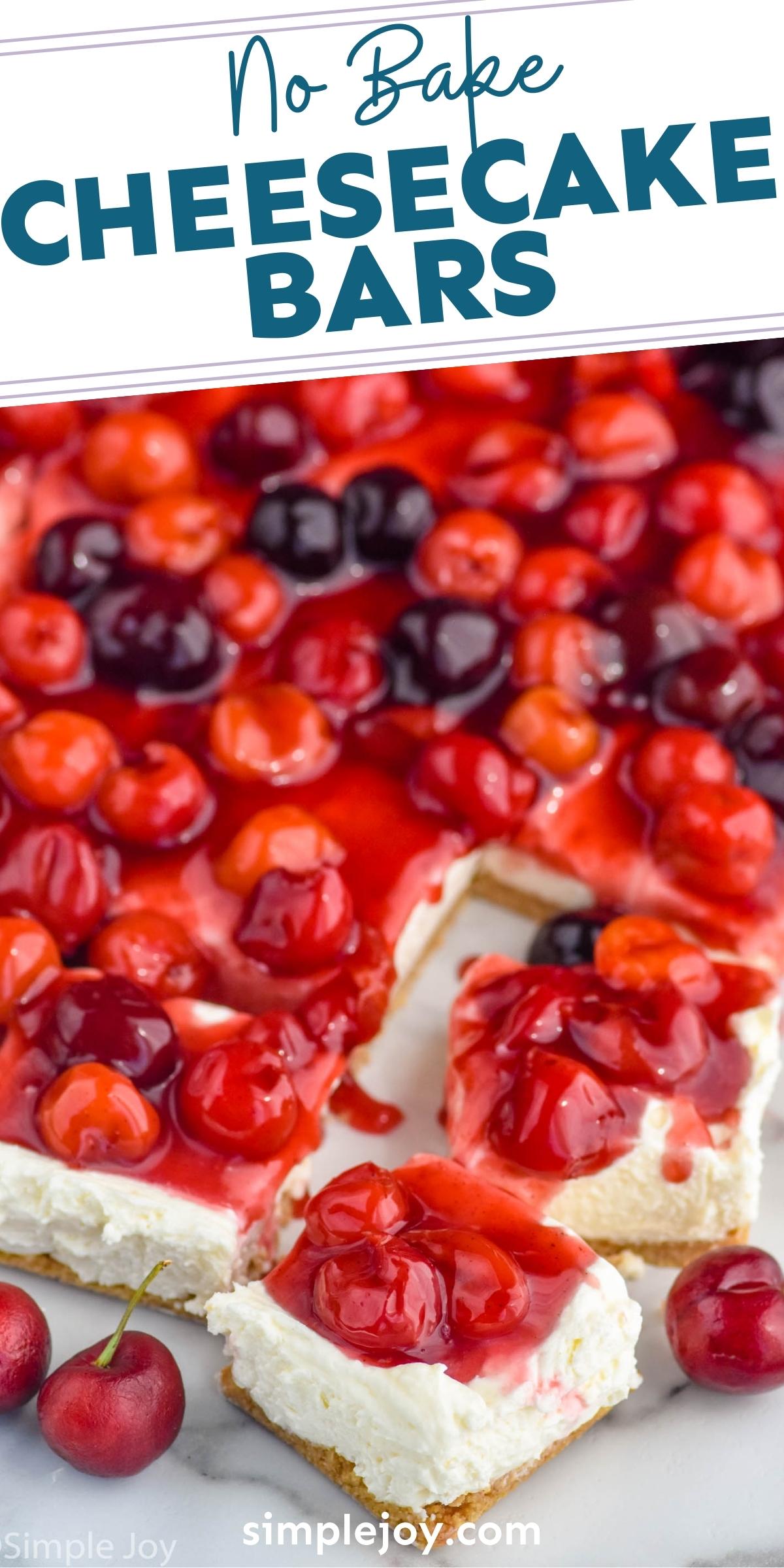 Cherry Cheesecake Bars - Simple Joy