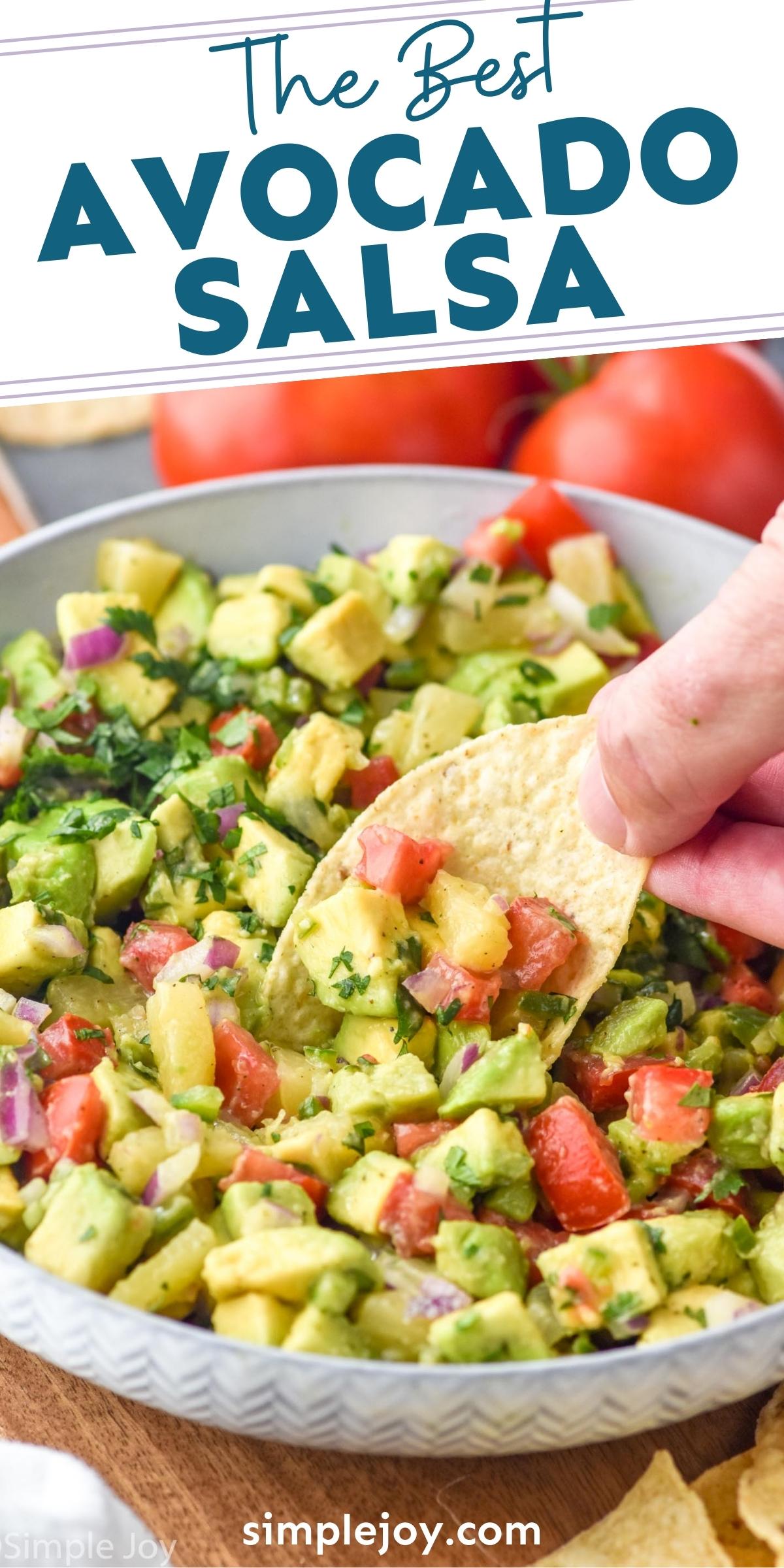 Avocado Salsa - Simple Joy