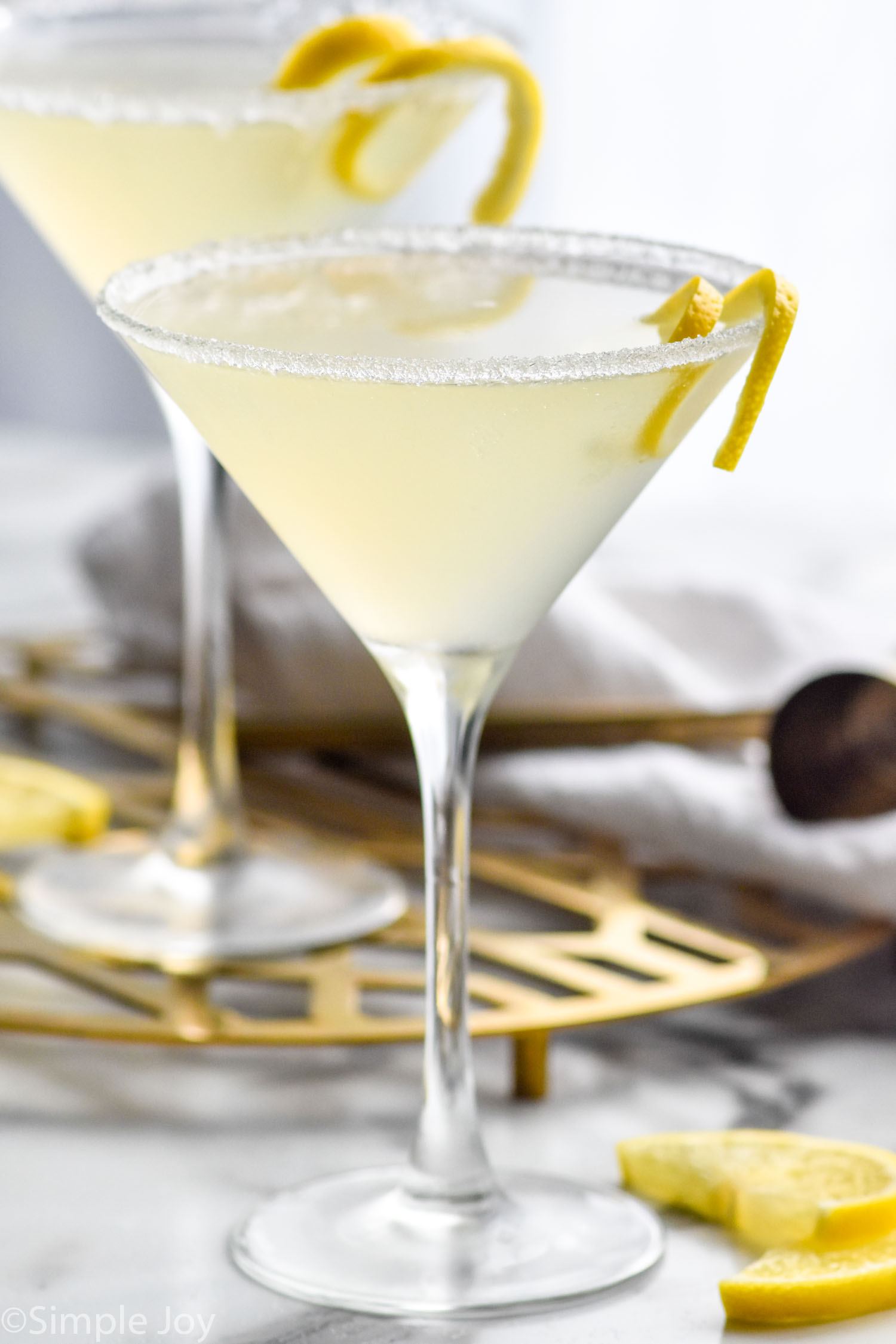 Easy Lemon Drop Martini Cocktail