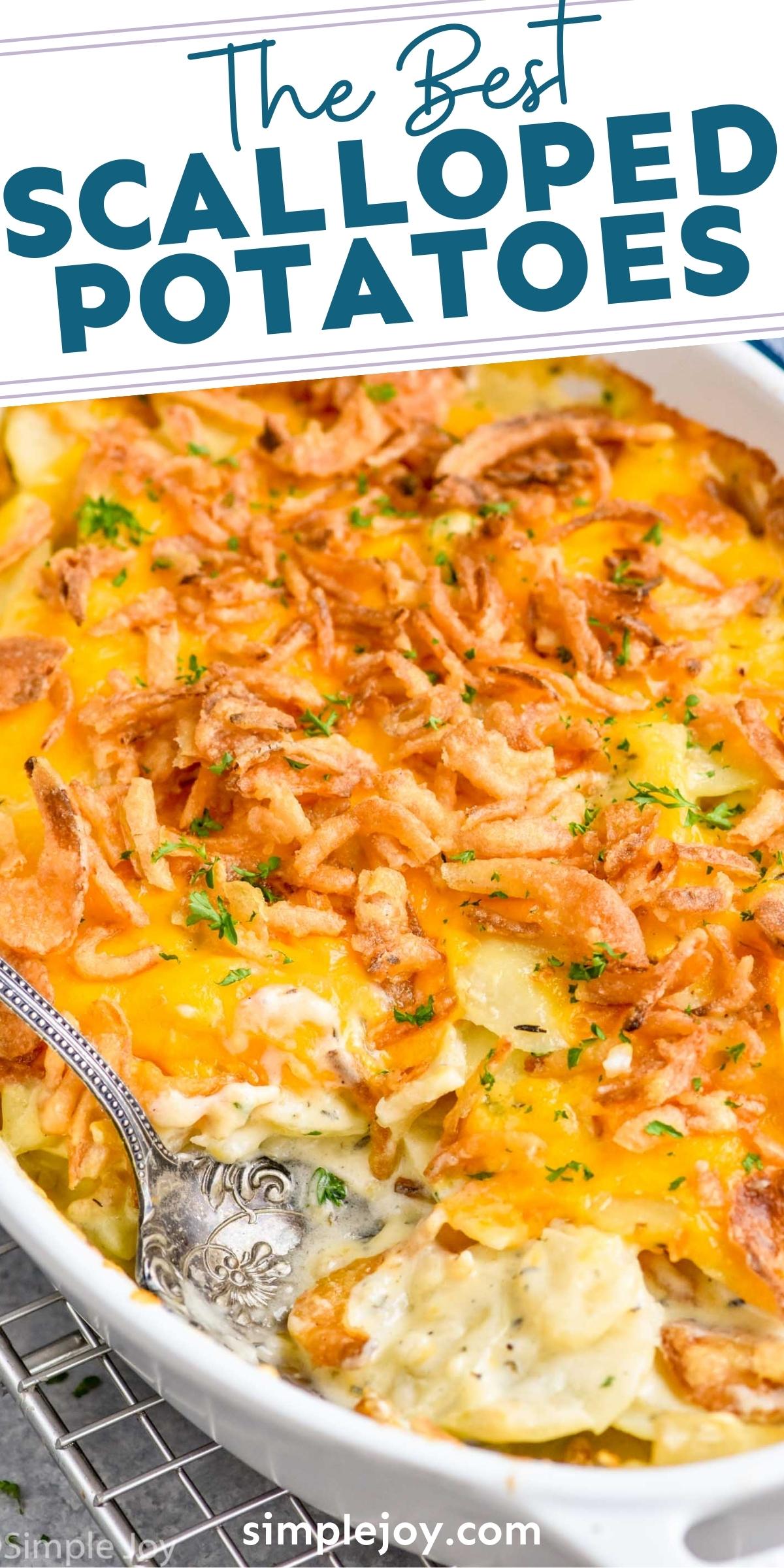 Cheesy Scalloped Potatoes - Simple Joy