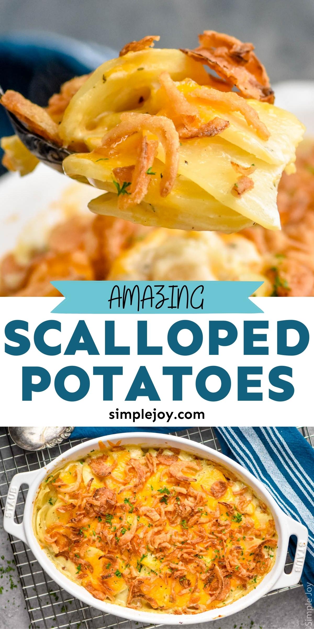 Cheesy Scalloped Potatoes - Simple Joy