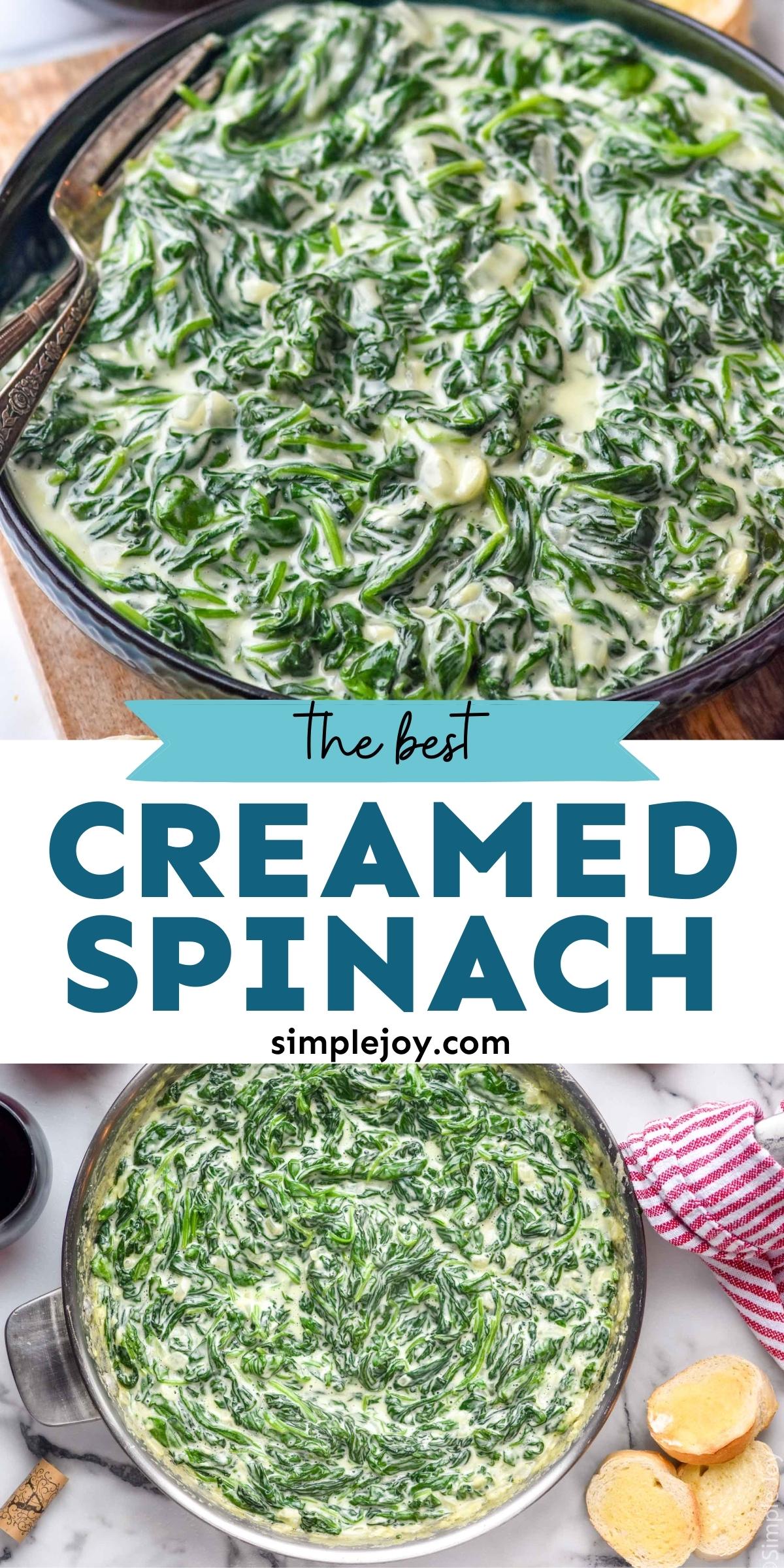 Creamed Spinach - Simple Joy