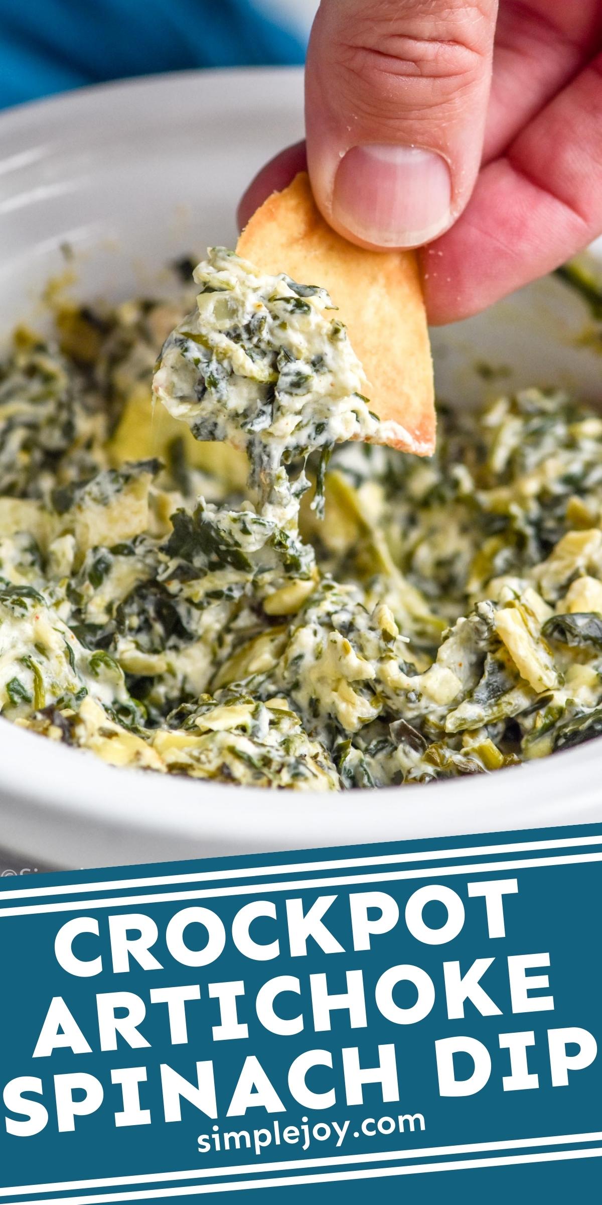 Crockpot Spinach Artichoke Dip Simple Joy