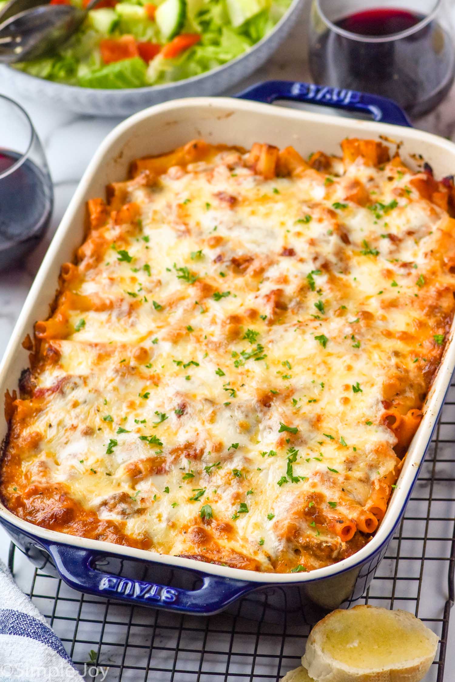 Baked Ziti with Sausage - Simple Joy