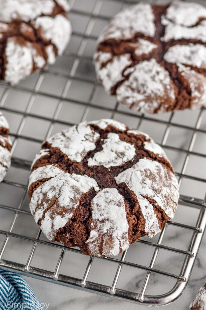 Chocolate Crinkle Cookies - Simple Joy