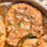 close up photo of Smothered Pork Chops