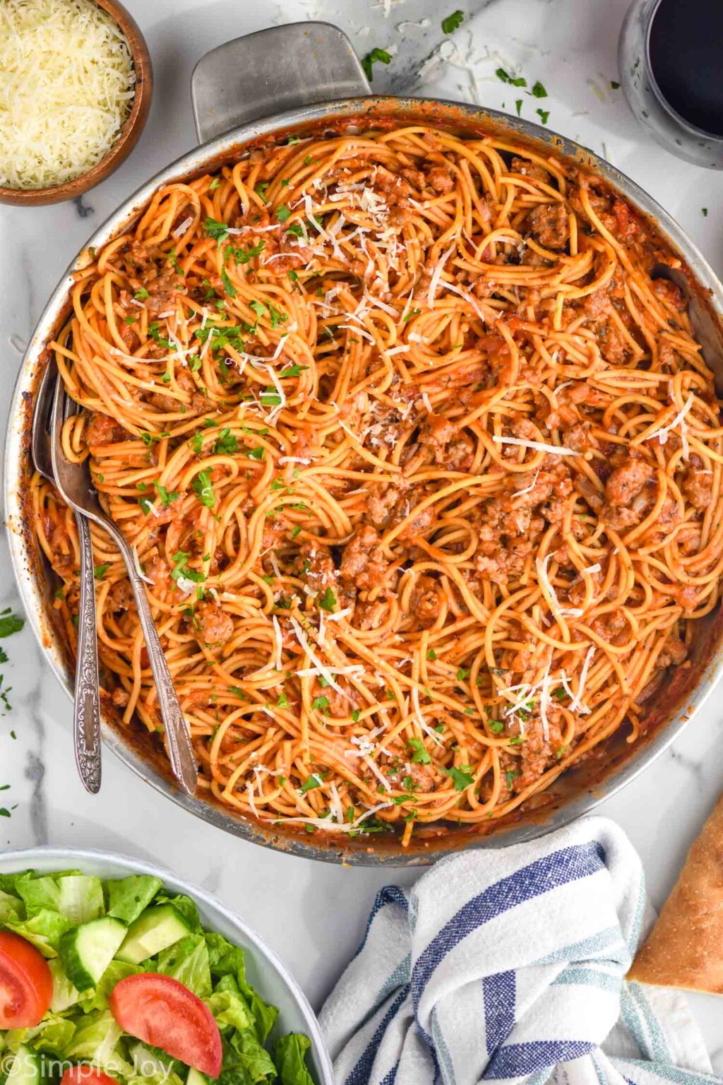 One Pot Spaghetti - Simple Joy