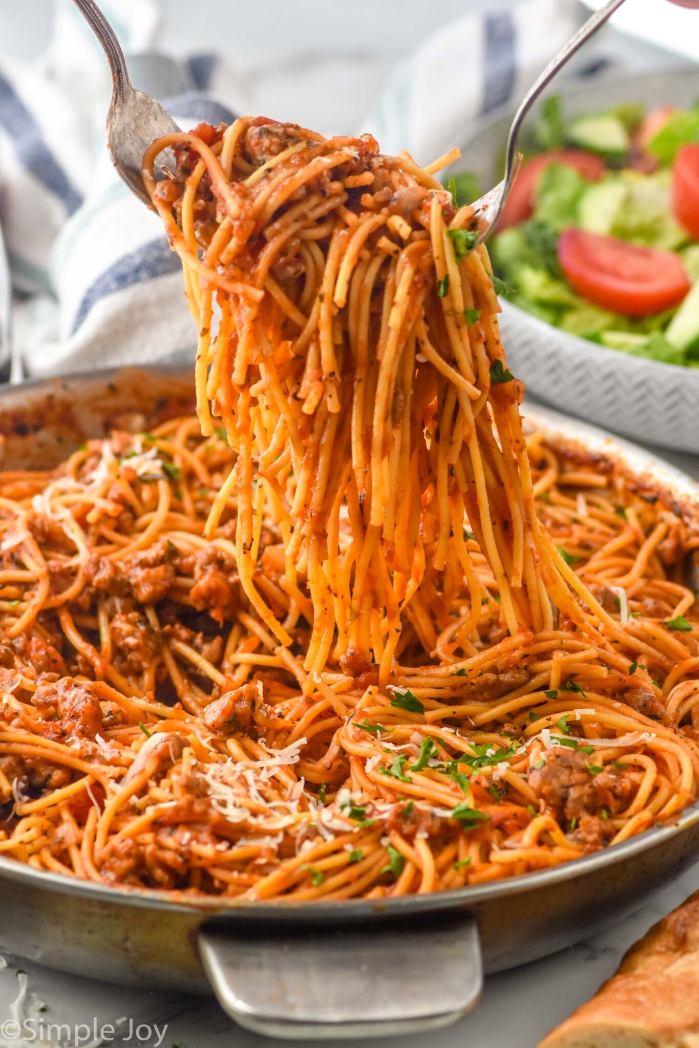 One Pot Spaghetti - Simple Joy