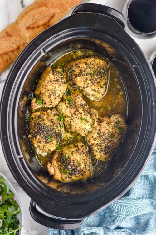 Crock Pot Chicken Thighs - Simple Joy