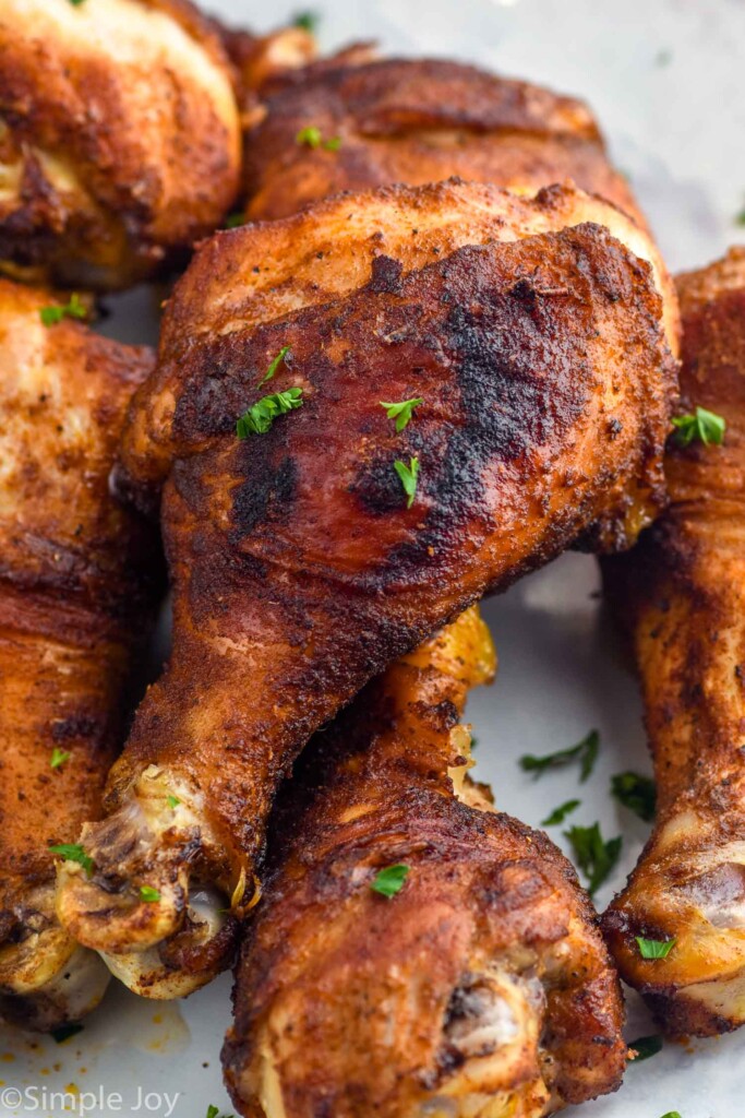 Close up of Oven Baked Chicken Legs