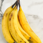 bananas sitting on a counter