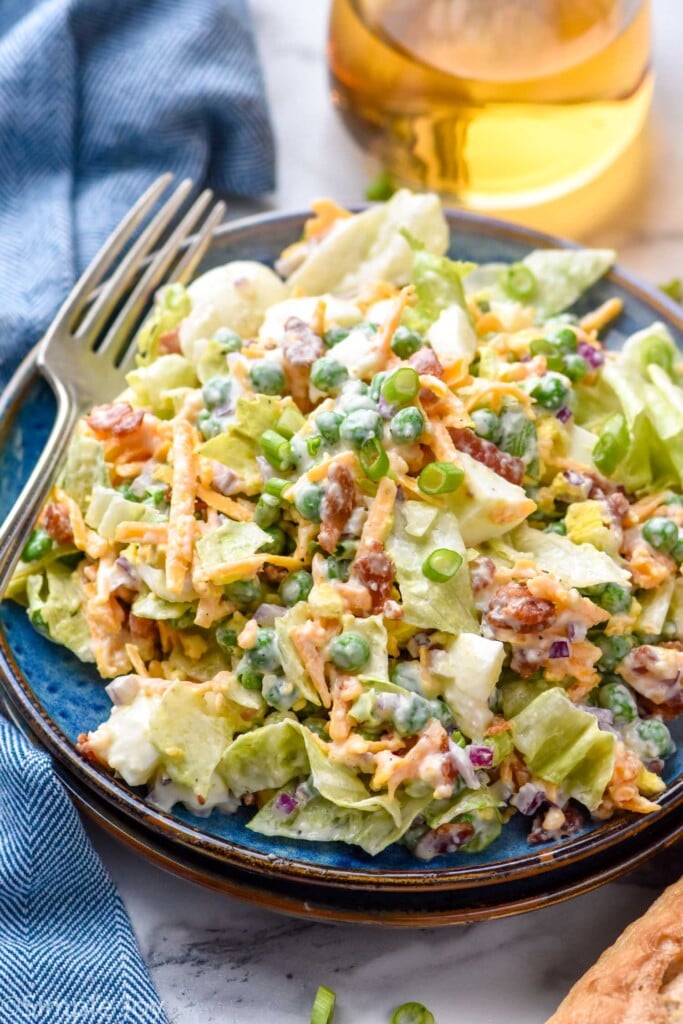 Plate of Seven Layer Salad