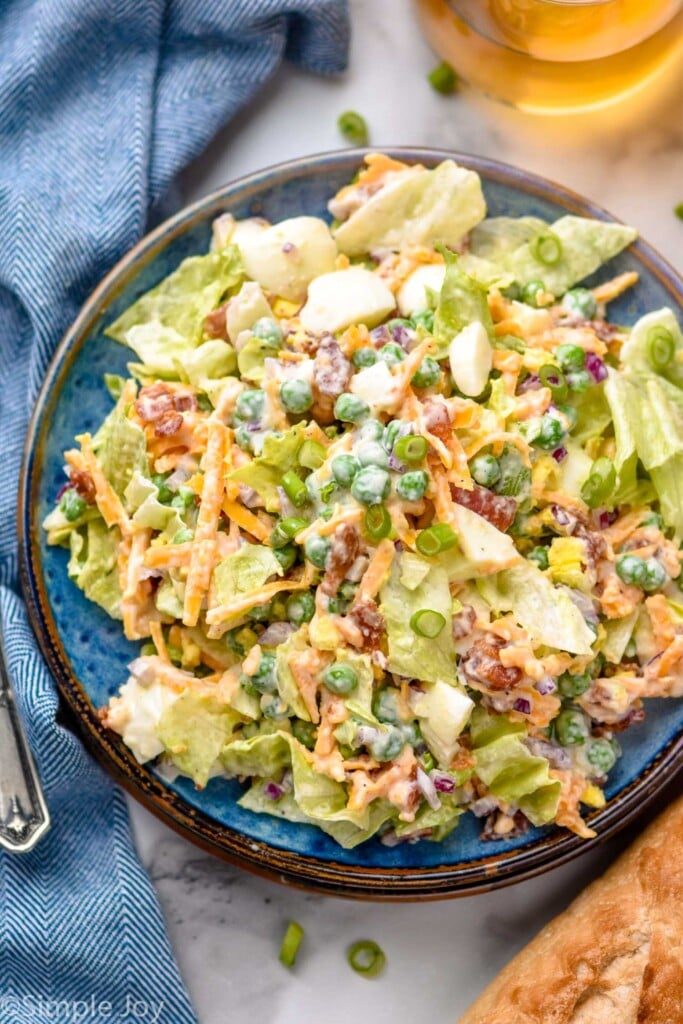 Plate of Seven Layer Salad