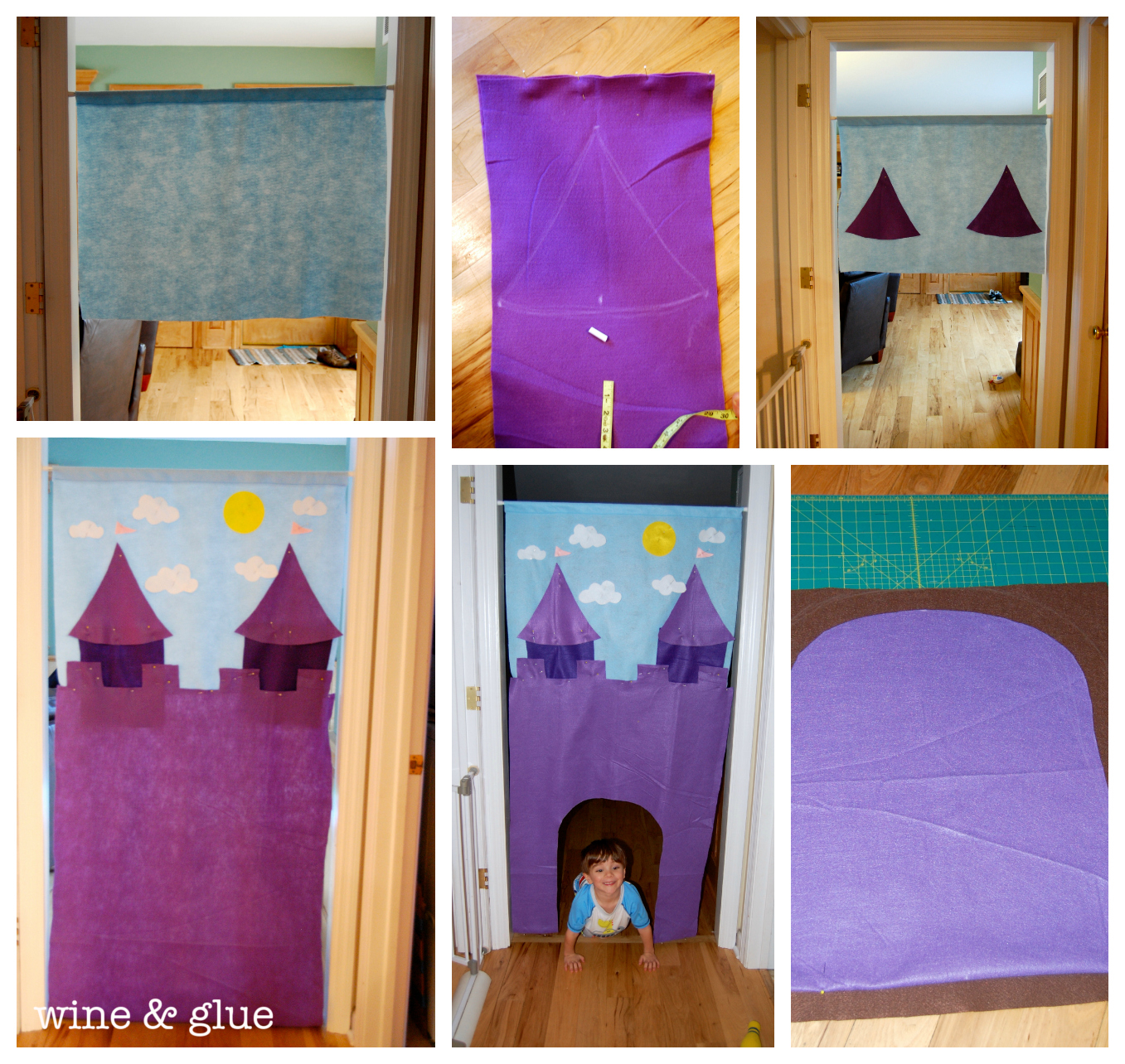 Doorway Castle by Wine & Glue #easy #homemade #gift