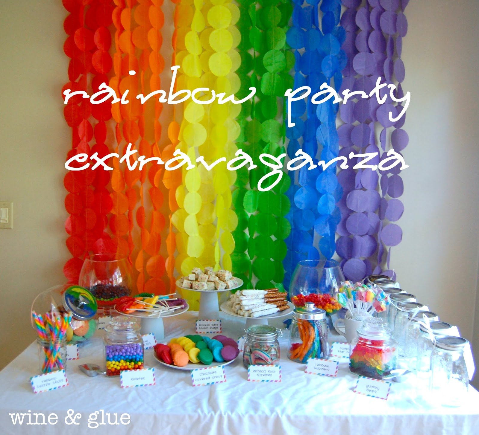 Rainbow Party Extravaganza Wine Glue